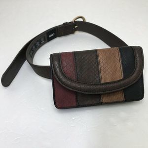 ASOS Design Faux Leather Women's Wallet Belt Brown Size Small